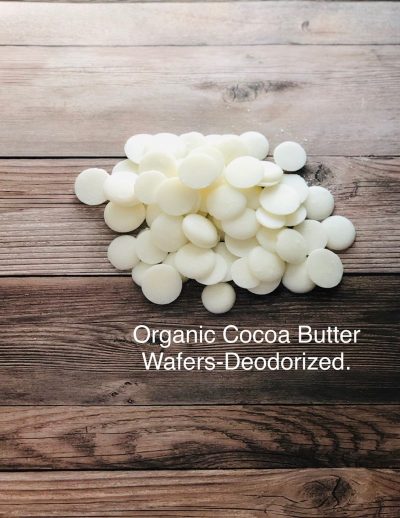 Organic cocoa butter wafers