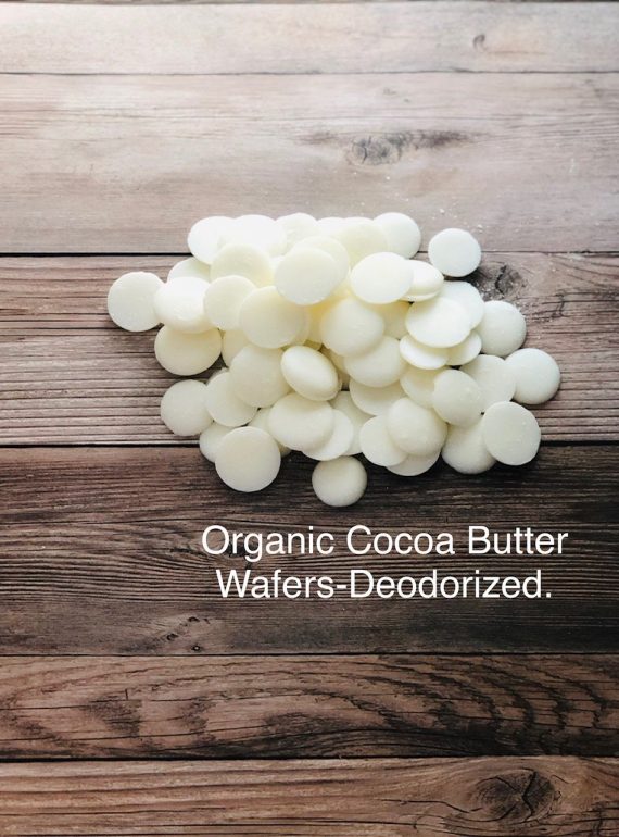 Organic cocoa butter wafers